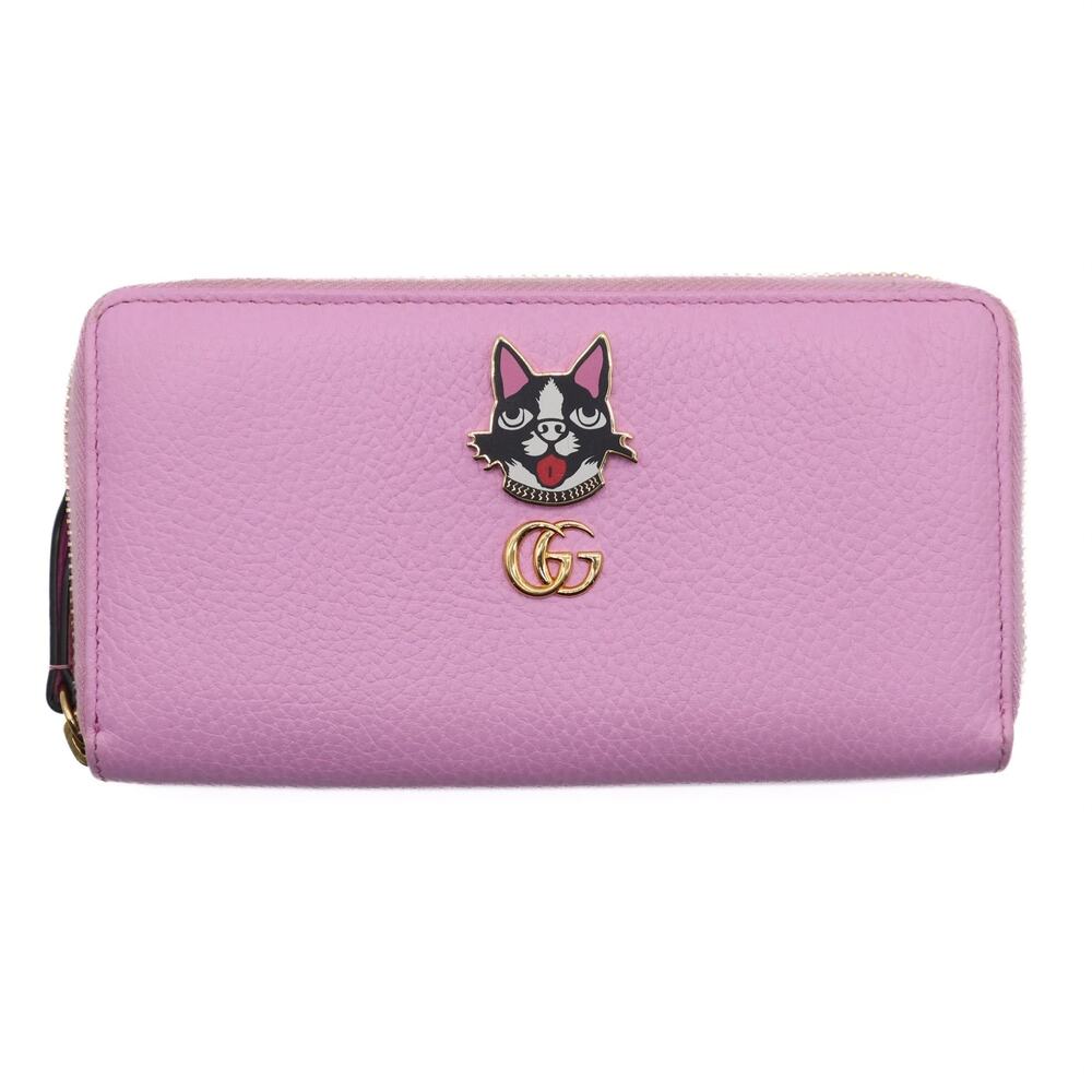 Gucci Bosco Mormont Lilac Long Zip Leather Wallet